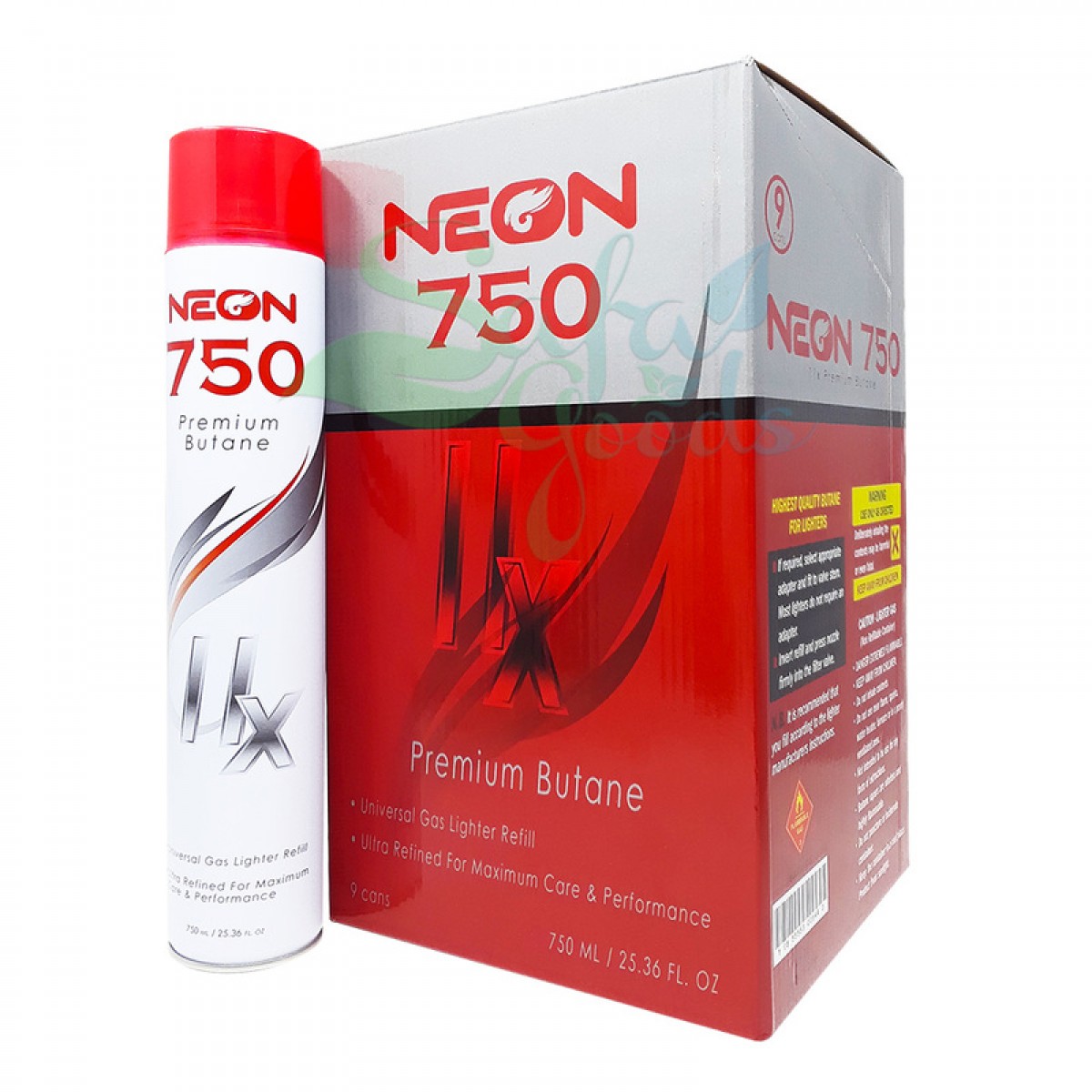 Neon 750 Premium Butane | 11x Ultra Refined 9PC Case